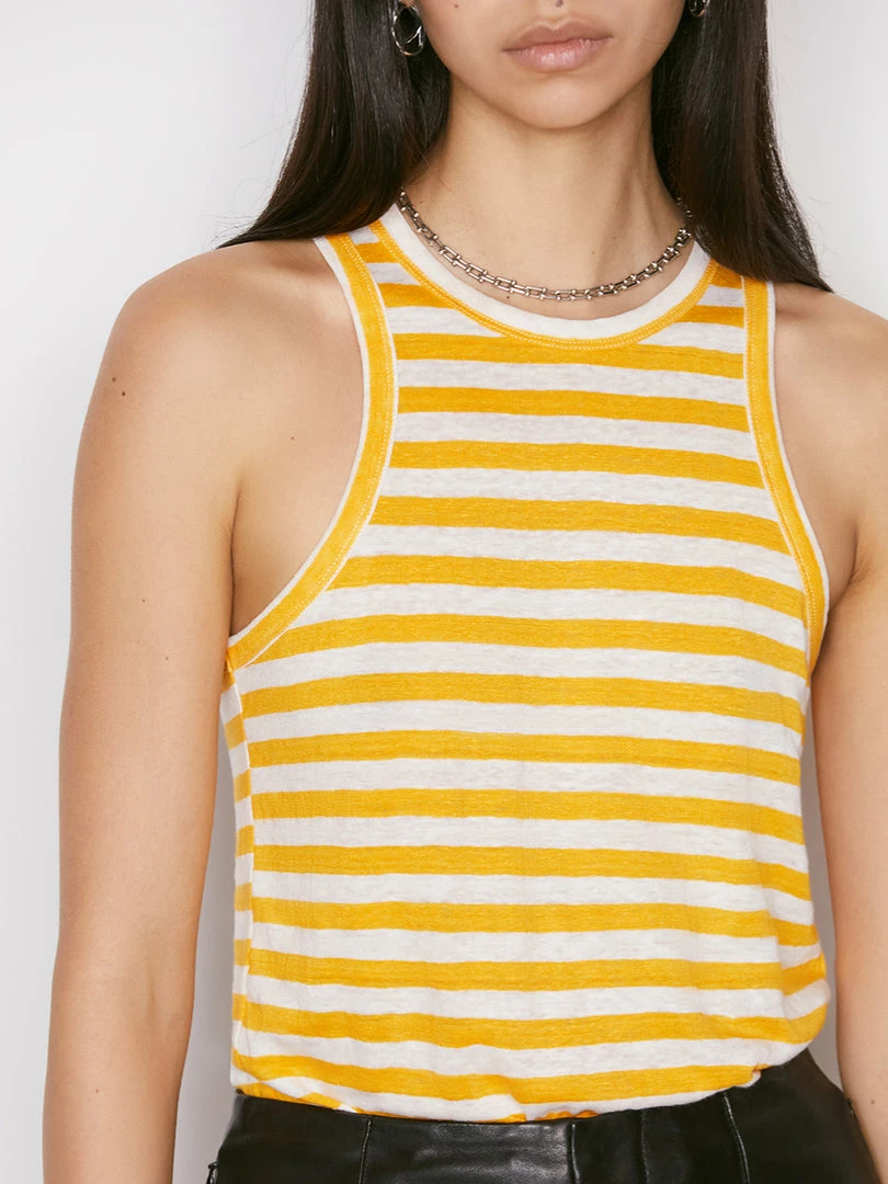 Discount ๐ Frame-denim ๐ฉ Women Striped Ringer Tank -- Kumquat Multi ๐ 3 Frame-denim Women Striped Ringer Tank -- Kumquat Multi