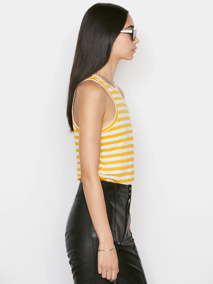Discount ๐ Frame-denim ๐ฉ Women Striped Ringer Tank -- Kumquat Multi ๐ 4 Frame-denim Women Striped Ringer Tank -- Kumquat Multi
