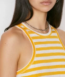 Discount ๐ Frame-denim ๐ฉ Women Striped Ringer Tank -- Kumquat Multi ๐ 11 Frame-denim Women Striped Ringer Tank -- Kumquat Multi