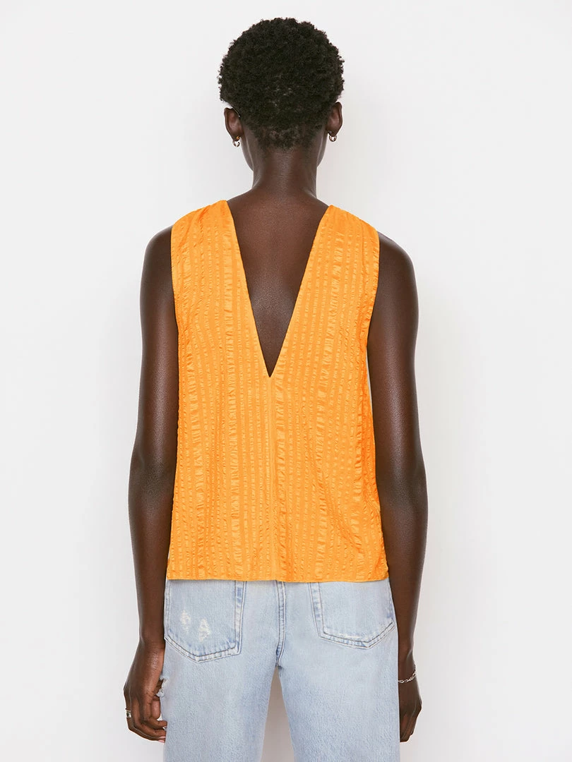 Promo ๐งจ Frame-denim ๐ฉ Women Draped Halter Top -- Kumquat ๐ฅ 7 Frame-denim Women Draped Halter Top -- Kumquat