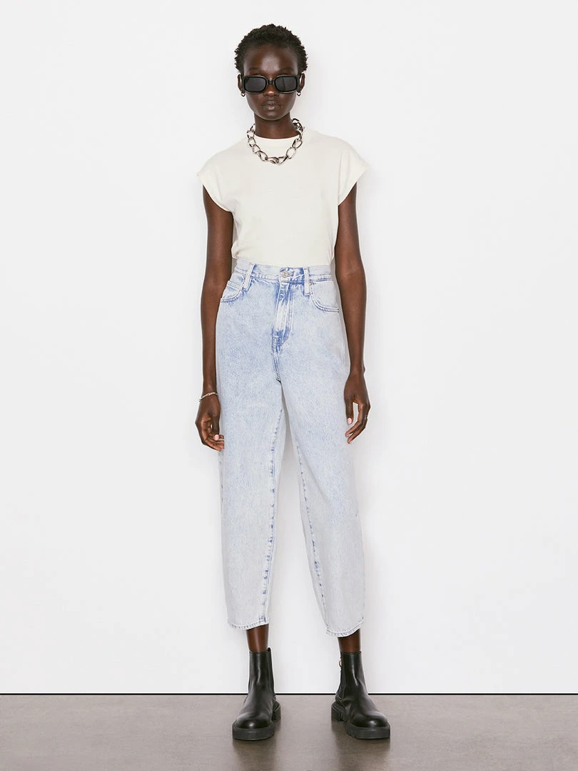 Hot Sale β€οΈ Frame-denim Ultra High Rise Barrel -- Whisper 𧨠2 Frame-denim Ultra High Rise Barrel -- Whisper