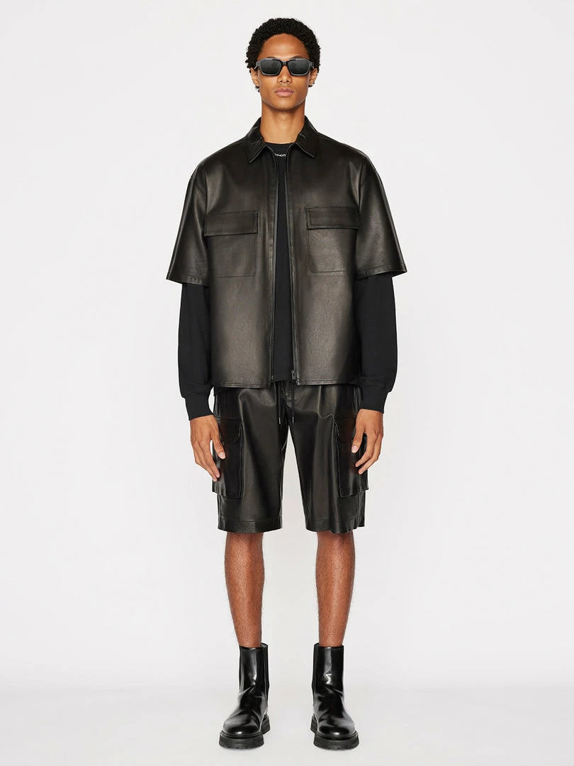 Best reviews of ๐ฅฐ Frame-denim Men Short Sleeve Leather ๐ Shirt -- Noir โญ 1 Frame-denim Men Short Sleeve Leather Shirt -- Noir