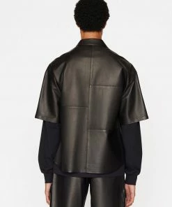 Best reviews of ๐ฅฐ Frame-denim Men Short Sleeve Leather ๐ Shirt -- Noir โญ 13 Frame-denim Men Short Sleeve Leather Shirt -- Noir