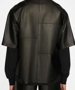 Best reviews of ๐ฅฐ Frame-denim Men Short Sleeve Leather ๐ Shirt -- Noir โญ 12 Frame-denim Men Short Sleeve Leather Shirt -- Noir