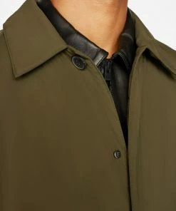 Frame-denim Men Light Puffy Workwear Jacket -- Military Green