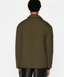 Frame-denim Men Light Puffy Workwear Jacket -- Military Green