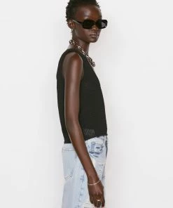 Discount ๐ Frame-denim Crochet Tank -- Noir ๐ฉ Women ๐ 11 Frame-denim Crochet Tank -- Noir Women