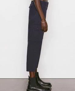 Frame-denim Relaxed Utility Pant -- Washed Navy