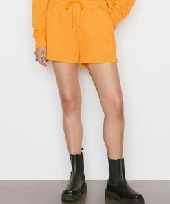 Frame-denim Drawstring Lounge Short -- Kumquat Women