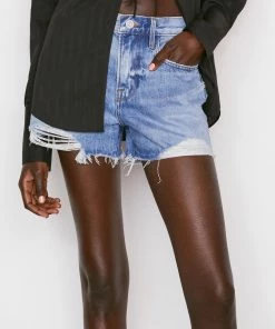 Frame-denim Le Brigette Short -- Baines Rips Women