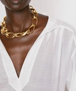 Frame-denim Kaftan Popover -- Blanc Women