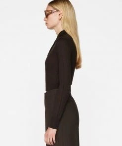 Frame-denim Refined Polo Sweater -- Americano Women