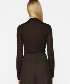 Frame-denim Refined Polo Sweater -- Americano Women