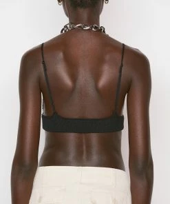 Frame-denim Crochet Bralette -- Noir Women