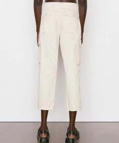 Frame-denim Women Relaxed Utility Pant -- Washed Flax