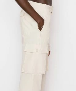 Frame-denim Women Relaxed Utility Pant -- Washed Flax