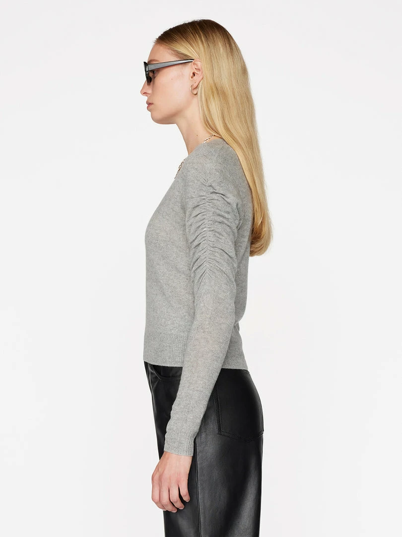 Top 10 ❤️ Frame-denim Long Sleeve Scoop Neck Sweater -- Gris Heather 🧨 5 Frame-denim Long Sleeve Scoop Neck Sweater -- Gris Heather