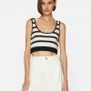 Frame-denim Breton Stripe Bralette -- Off White Multi Women