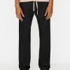 Frame-denim Cotton Wide Trouser -- Noir