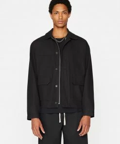 Frame-denim Twill Club Jacket -- Noir Men