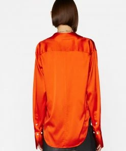 Frame-denim The Standard Shirt -- Mandarin Women