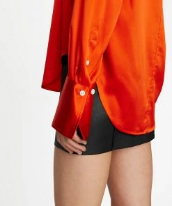 Frame-denim The Standard Shirt -- Mandarin Women