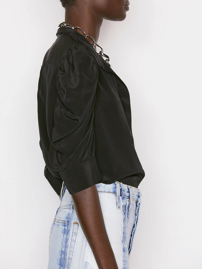 Best Pirce โจ Frame-denim Gillian Top -- Noir ๐ 7 Frame-denim Gillian Top -- Noir