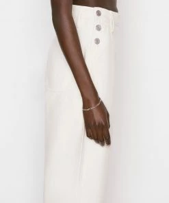 Frame-denim Button Detail Trouser -- Parchment