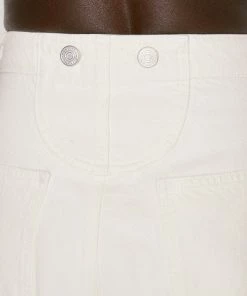 Frame-denim Button Detail Trouser -- Parchment