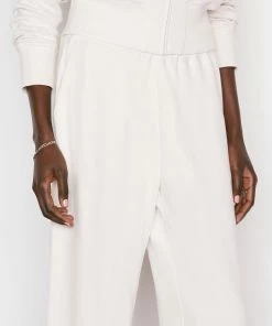 Frame-denim Wide Leg Track Pant -- Bone