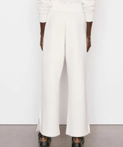 Frame-denim Wide Leg Track Pant -- Bone