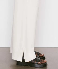 Frame-denim Wide Leg Track Pant -- Bone