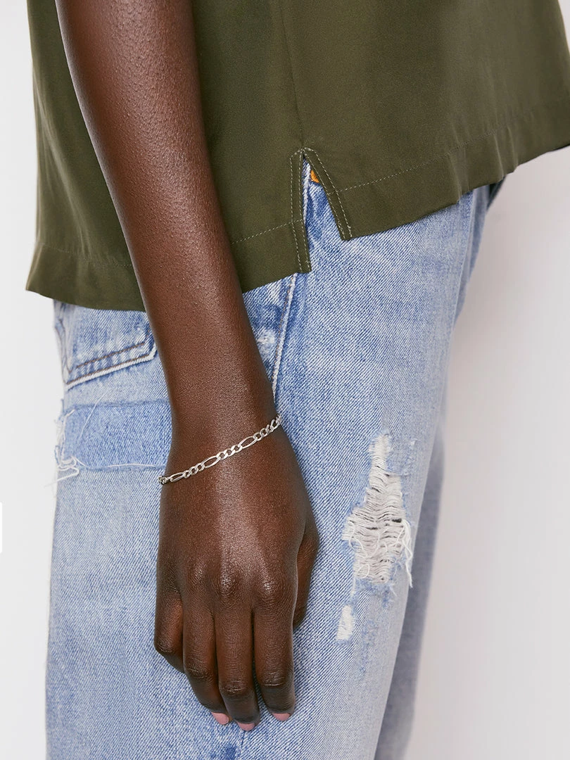 Best Sale ๐ Frame-denim Washable Silk Oversized Tee -- Fatigue ๐ 8 Frame-denim Washable Silk Oversized Tee -- Fatigue