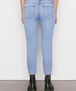 Frame-denim Women Le Garcon Crop -- Cebu Rips