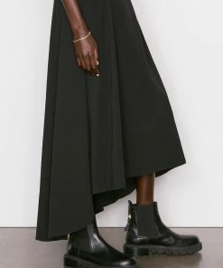 Frame-denim Fitted Flare Dress -- Noir Women