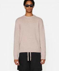 Frame-denim The Cashmere Crewneck Sweater -- Dress Rose