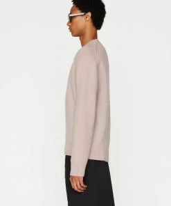 Frame-denim The Cashmere Crewneck Sweater -- Dress Rose