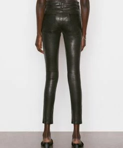 Frame-denim Leather Le High Skinny -- Washed Black