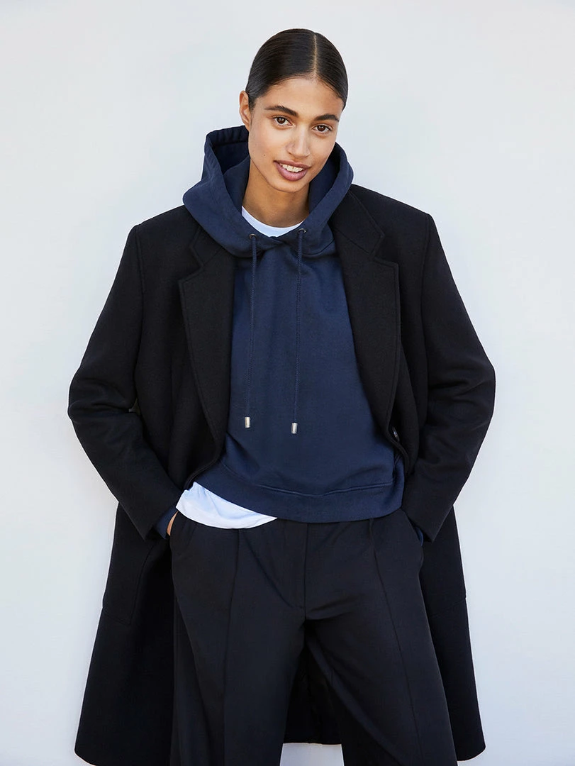 Best Sale 𧨠Frame-denim Ilona East Side Overcoat -- Noir π© Women β 2 Frame-denim Ilona East Side Overcoat -- Noir Women