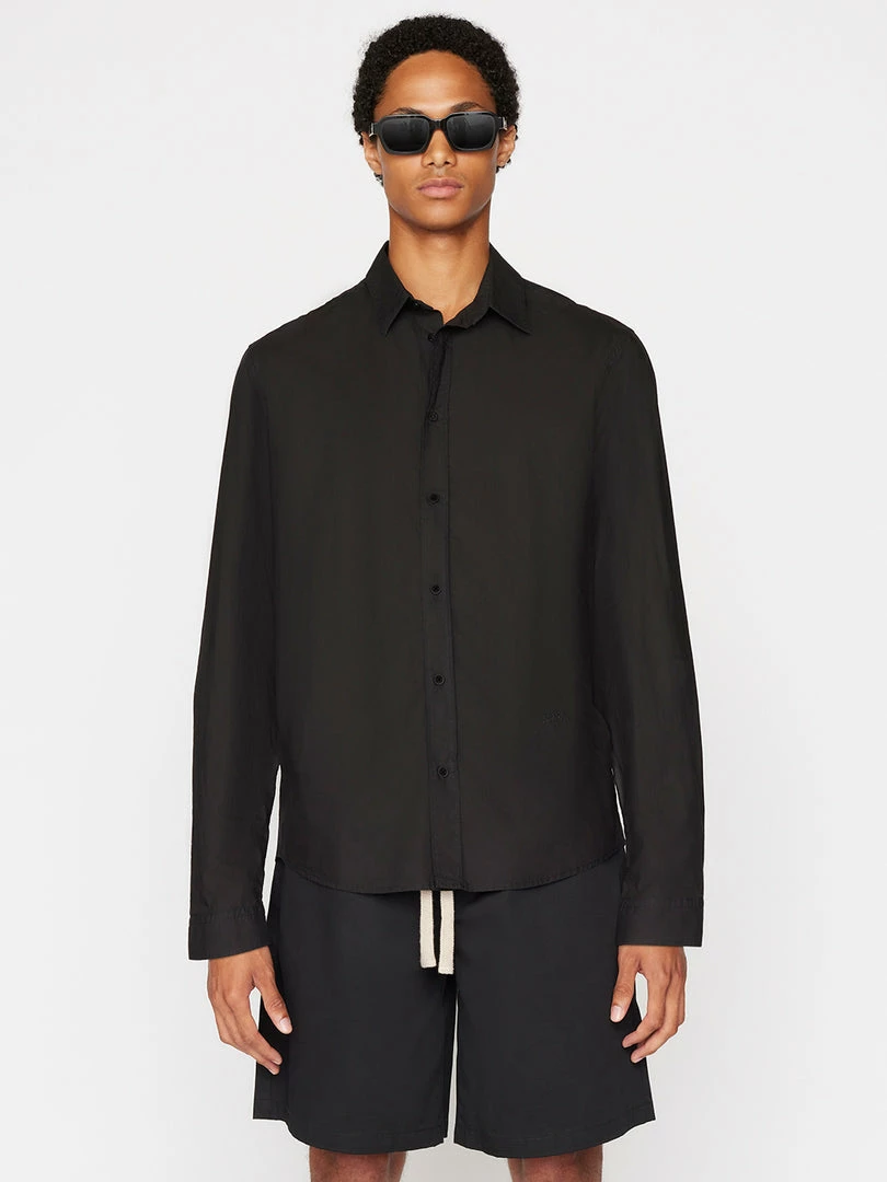 Cheapest 😉 Frame-denim Classic Poplin 👕 Shirt -- Noir 👏 1 Frame-denim Classic Poplin Shirt -- Noir