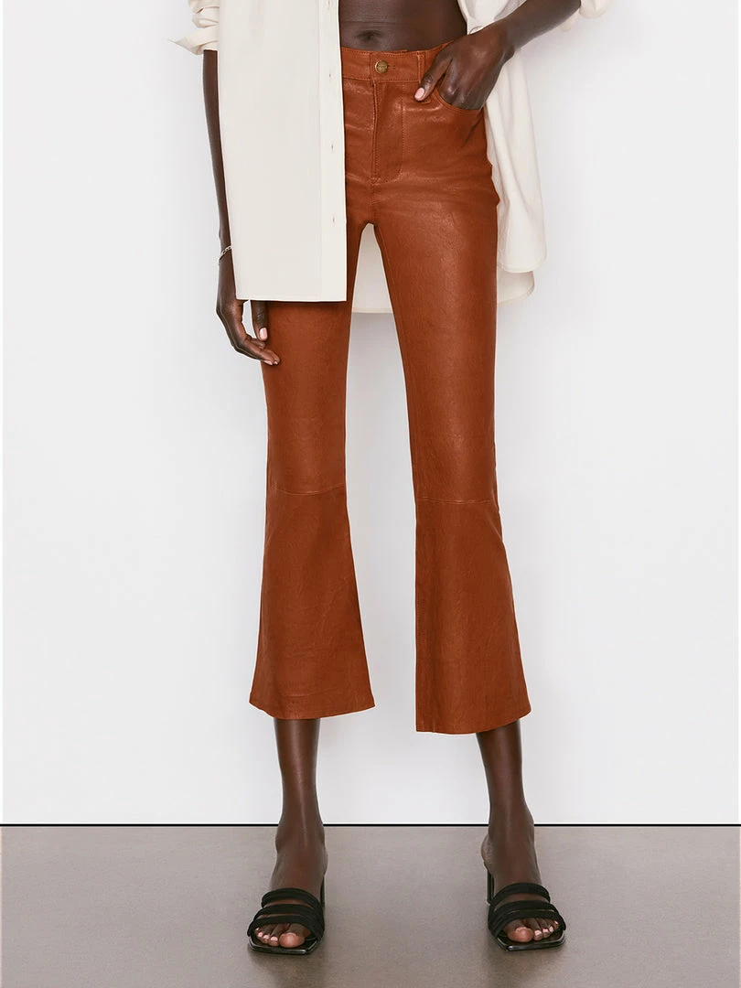 Cheap π Frame-denim π© Women Leather Le Crop Mini Boot -- Tobacco β¨ 1 Frame-denim Women Leather Le Crop Mini Boot -- Tobacco