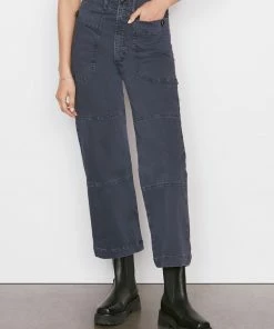 Frame-denim Oversized Pocket Utility Pant -- Washed Navy Women