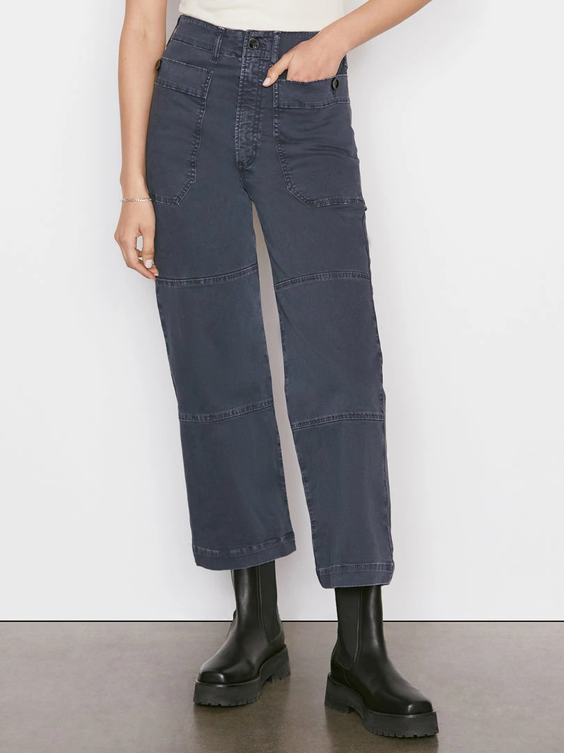 Wholesale 🌟 Frame-denim Oversized Pocket Utility Pant -- Washed Navy 👩 Women 🔔 1 Frame-denim Oversized Pocket Utility Pant -- Washed Navy Women