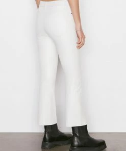 Frame-denim Women Leather Le Crop Mini Boot -- Blanc