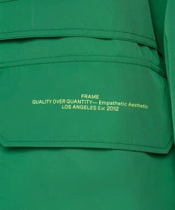 Frame-denim Tech Green Parka -- Dress Green
