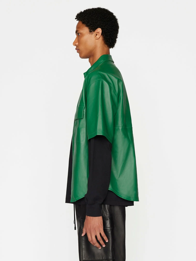 Top 10 ๐คฉ Frame-denim Men Short Sleeve Leather ๐ Shirt -- ๐ Dress Green ๐ 5 Frame-denim Men Short Sleeve Leather Shirt -- Dress Green