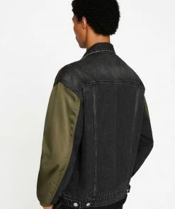 Hot Sale β Frame-denim Layered Double Jacket -- Khaki Black Washed π 11 Frame-denim Layered Double Jacket -- Khaki Black Washed