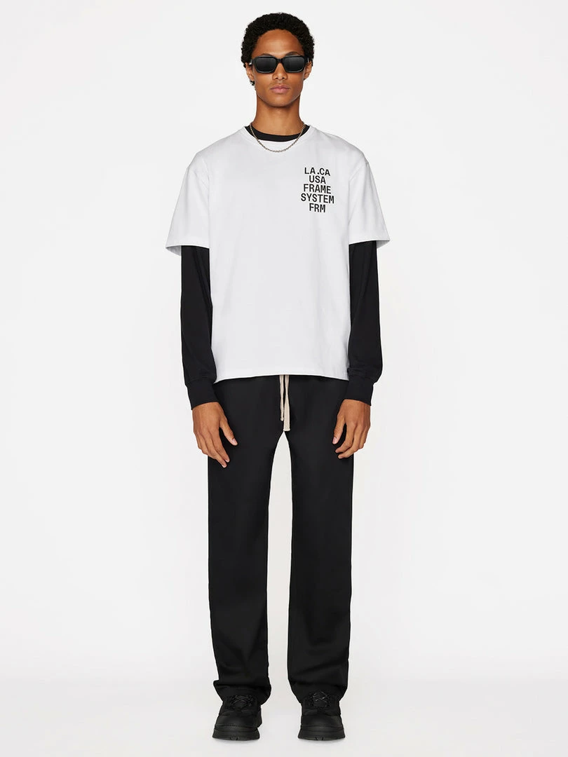 Brand new 🤩 Frame-denim Frame Graphic Tee -- Blanc Men 🔥 2 Frame-denim Frame Graphic Tee -- Blanc Men