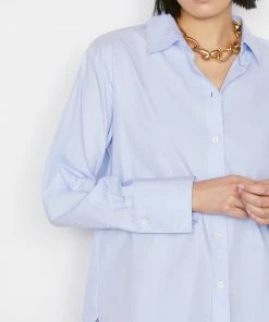 Frame-denim The Oversized Shirt -- Oxford Blue Women