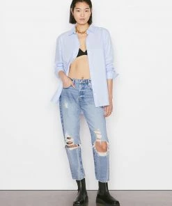Frame-denim The Oversized Shirt -- Oxford Blue Women